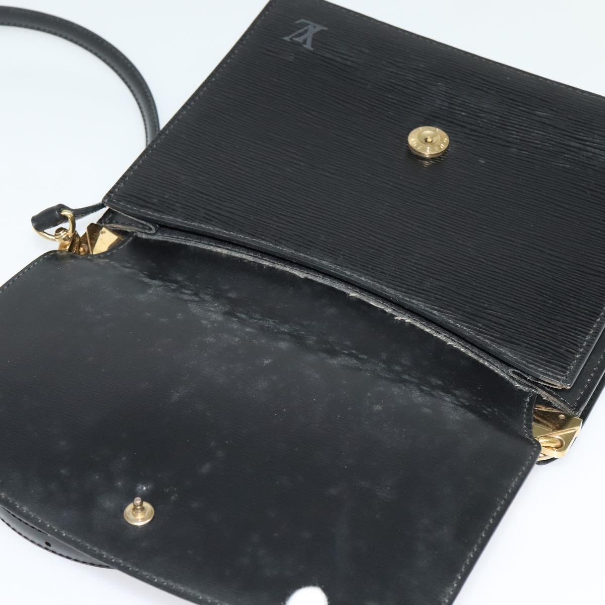 LOUIS VUITTON Epi Grenel Shoulder Bag Black M52362 LV Auth 139883