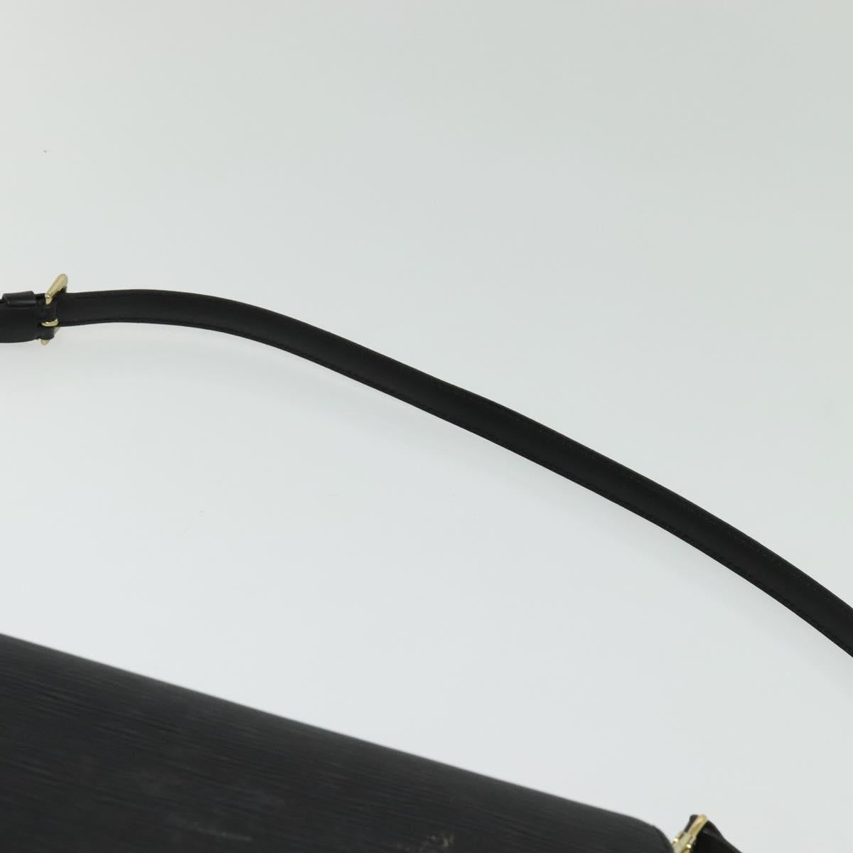 LOUIS VUITTON Epi Grenel Shoulder Bag Black M52362 LV Auth 139883