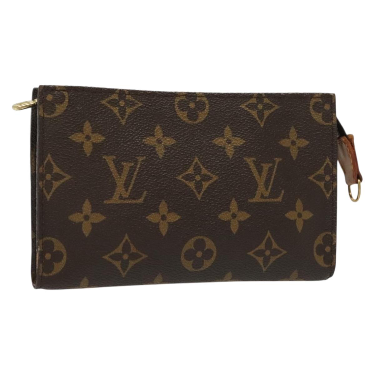 LOUIS VUITTON Monogram Bucket PM Accessory Pouch LV Auth 139885