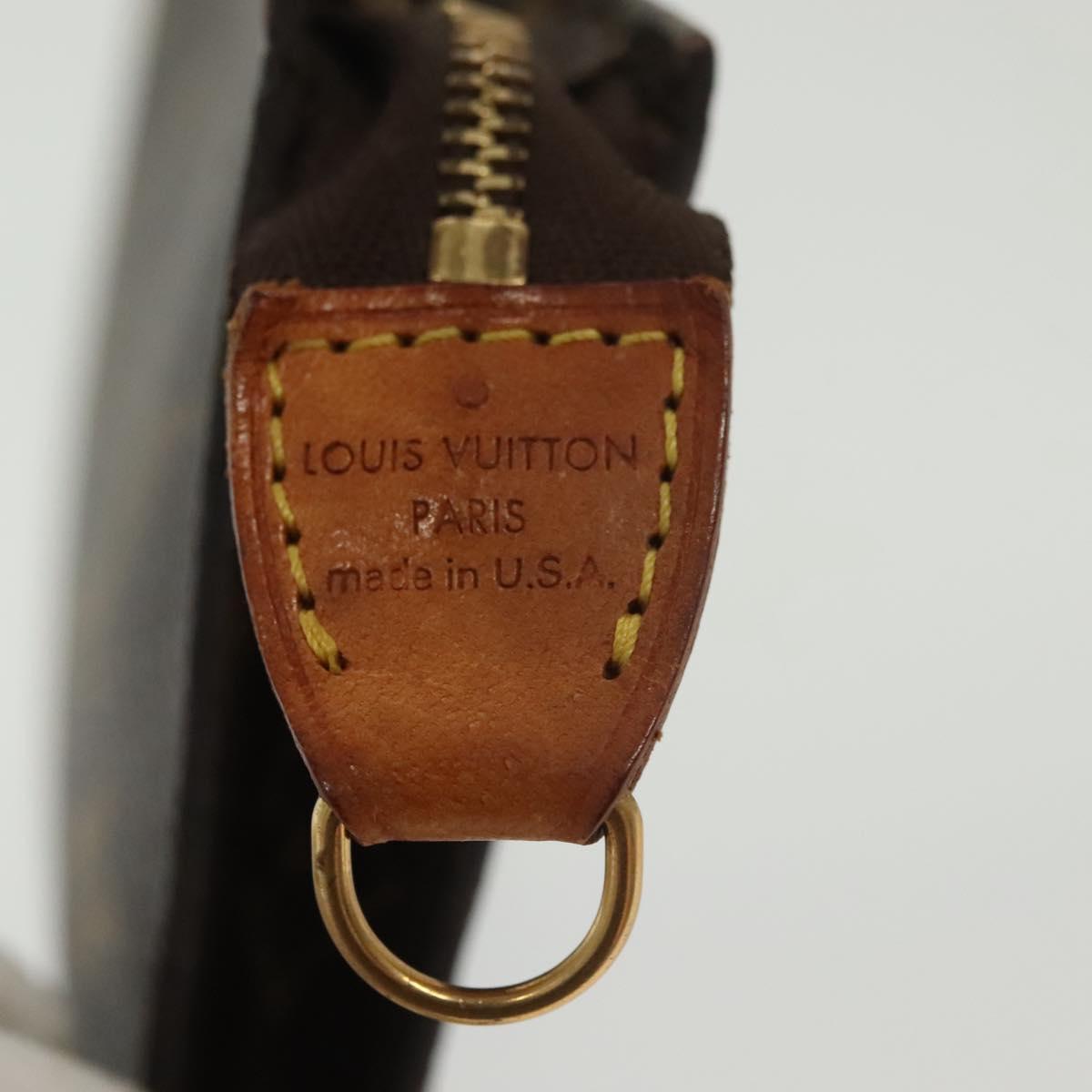 LOUIS VUITTON Monogram Bucket PM Accessory Pouch LV Auth 139885