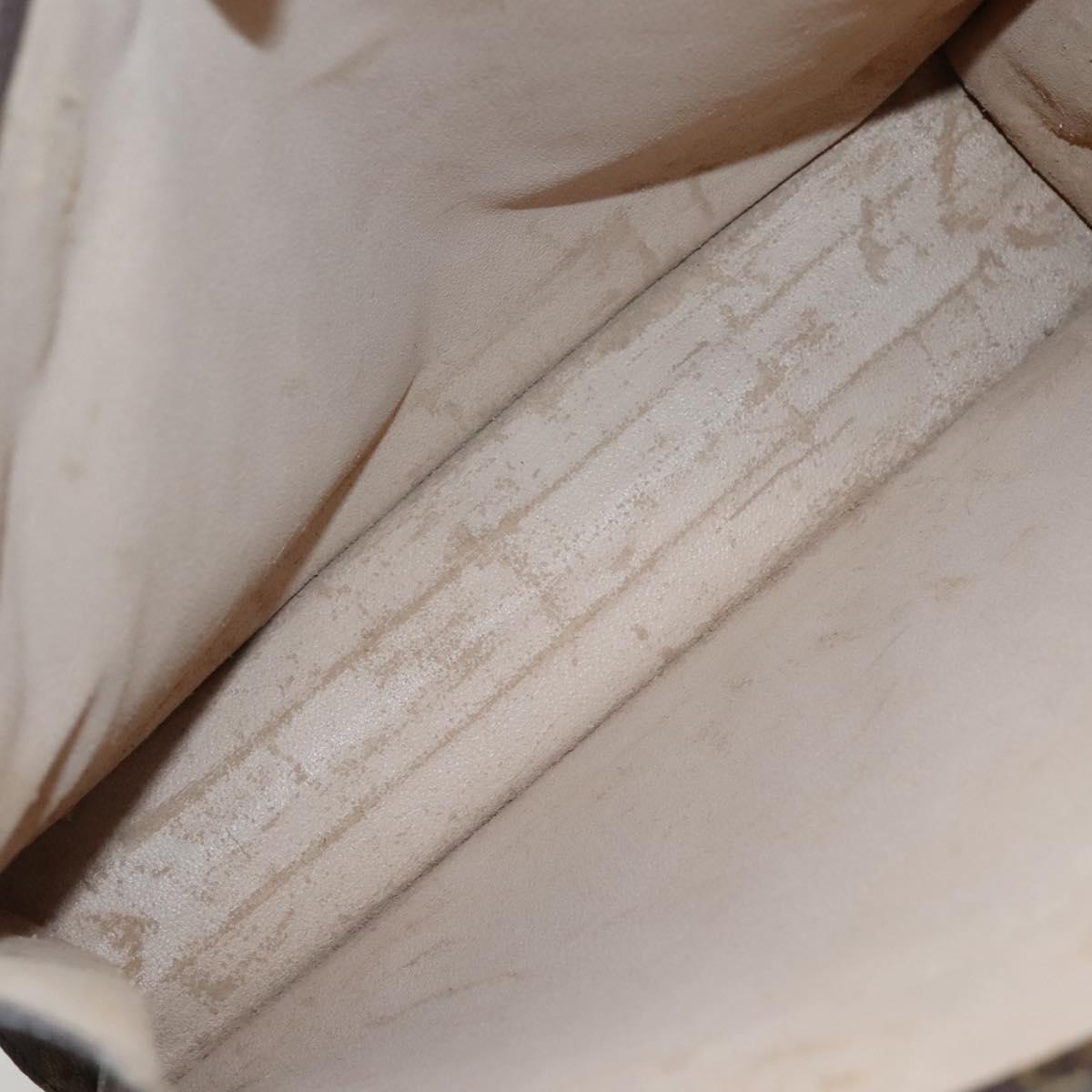 LOUIS VUITTON Monogram Sac Plat Hand Bag M51140 LV Auth 139896