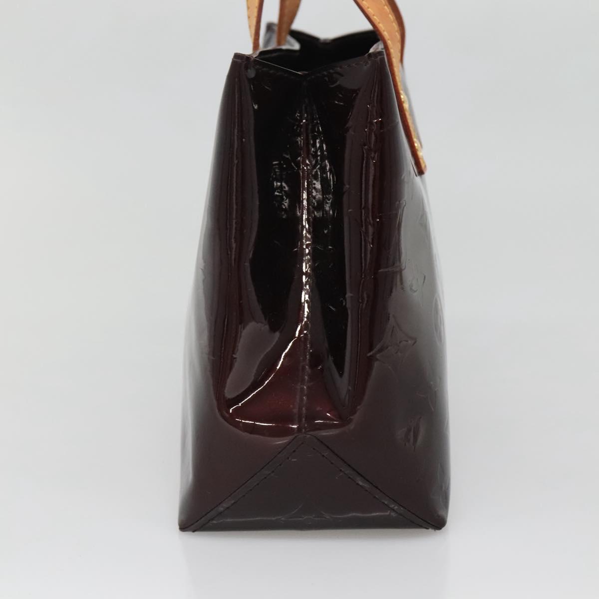LOUIS VUITTON Monogram Vernis Reade PM Hand Bag Amarante M91993 LV Auth 139897