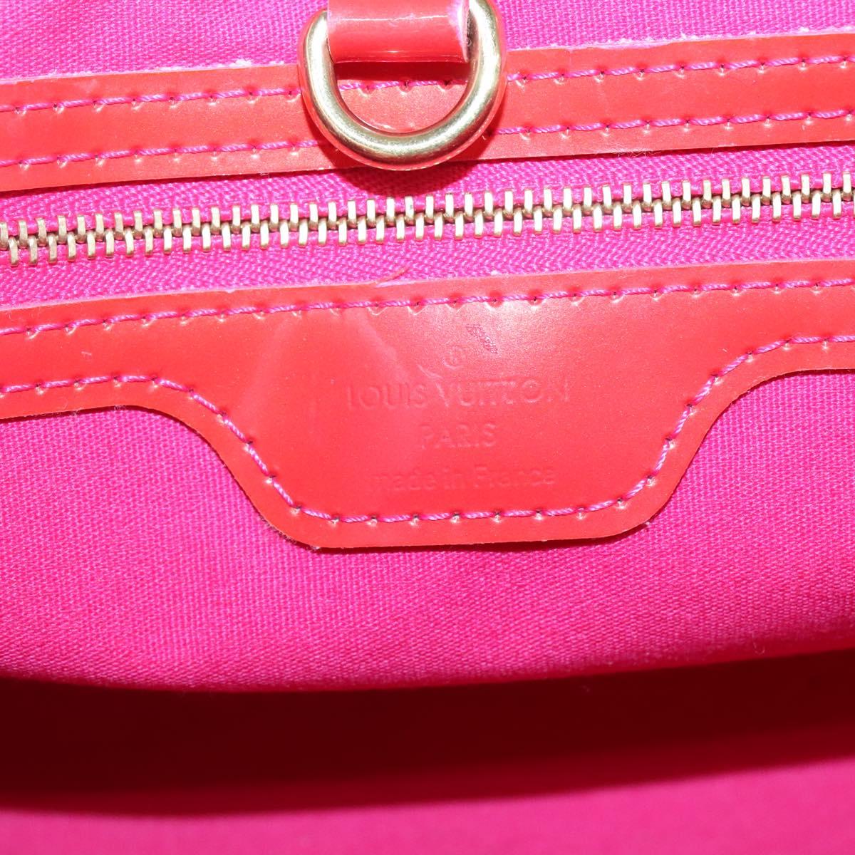 LOUIS VUITTON Monogram Vernis Wilshire PM Hand Bag Rose Pop M93643 Auth 139915