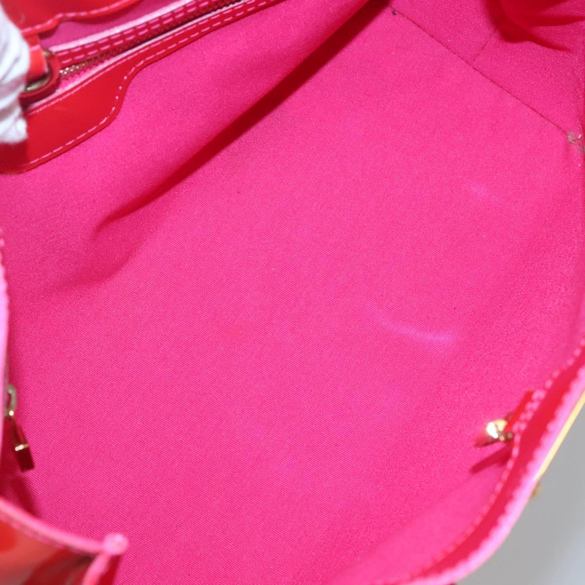 LOUIS VUITTON Monogram Vernis Wilshire PM Hand Bag Rose Pop M93643 Auth 139915