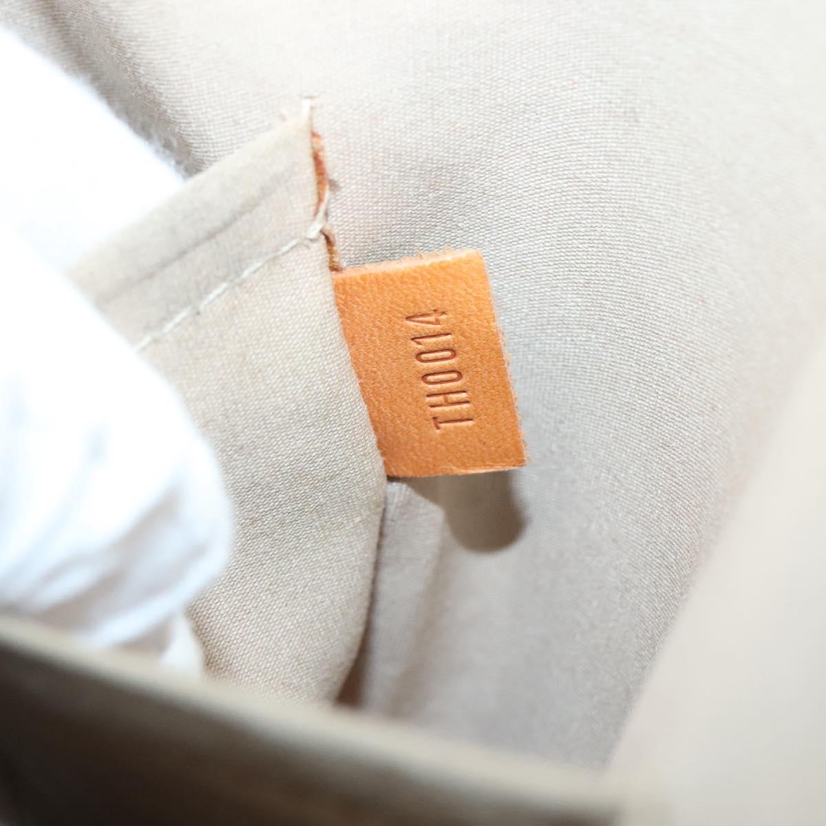 LOUIS VUITTON Monogram Vernis Reade MM Hand Bag Beige M91141 LV Auth 139916