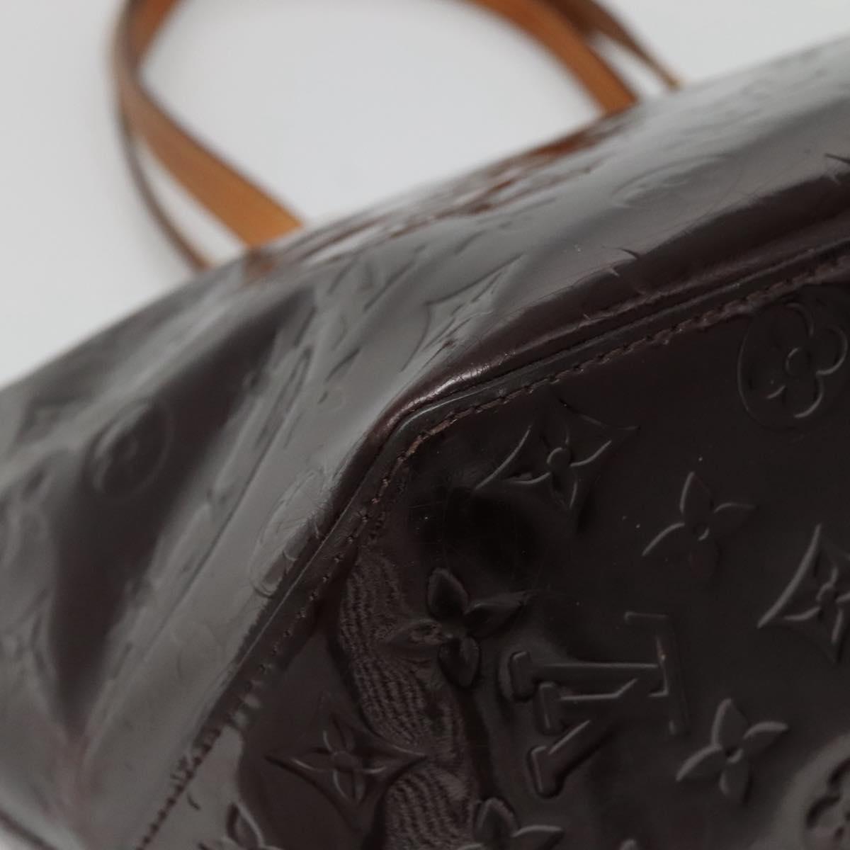 LOUIS VUITTON Monogram Vernis Bellevue GM Tote Bag Amarante M93589 Auth 139919