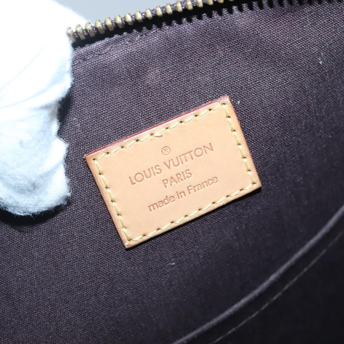 LOUIS VUITTON Monogram Vernis Bellevue GM Tote Bag Amarante M93589 Auth 139919