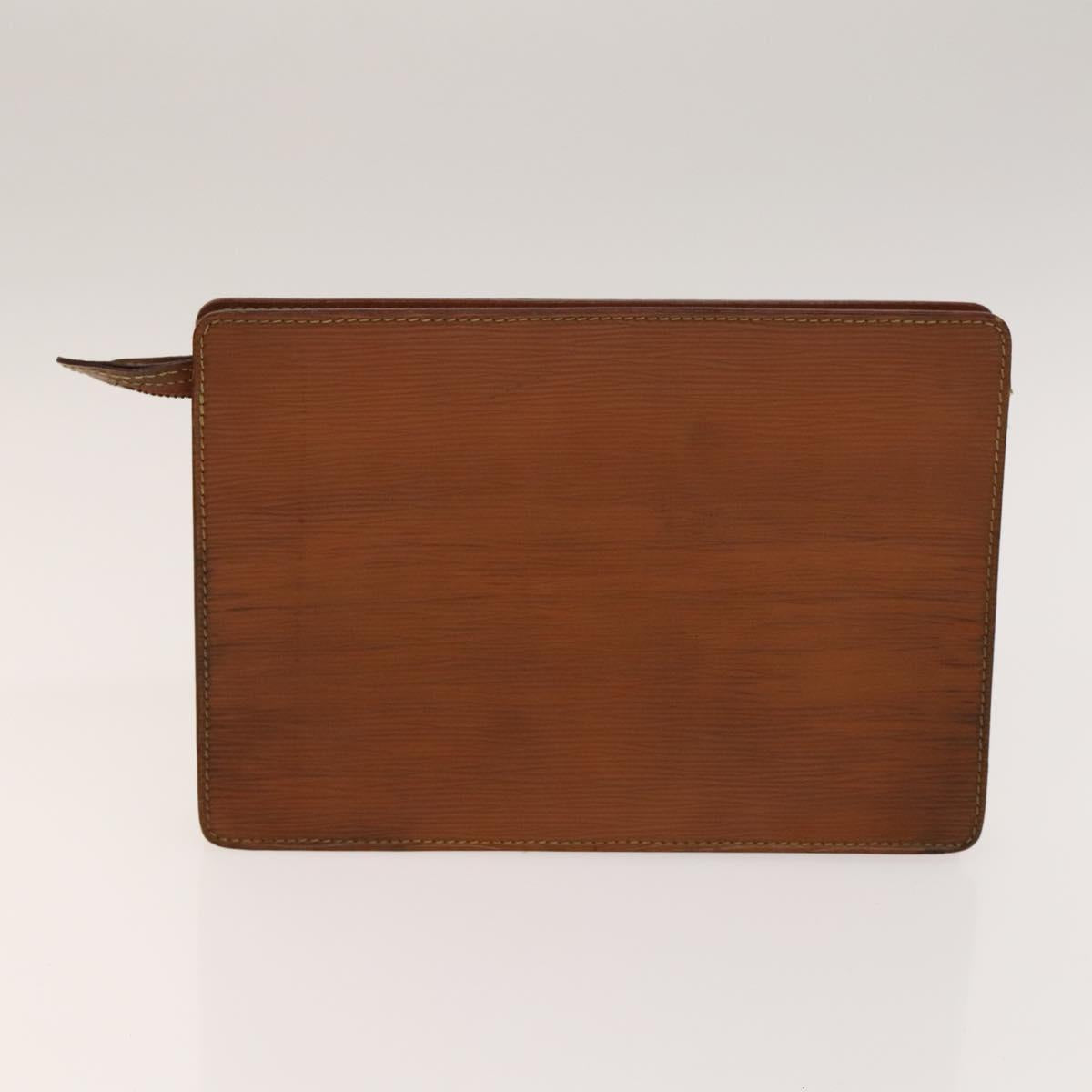 LOUIS VUITTON Epi Pochette Homme Clutch Bag 2Set Black Brown LV Auth 139924