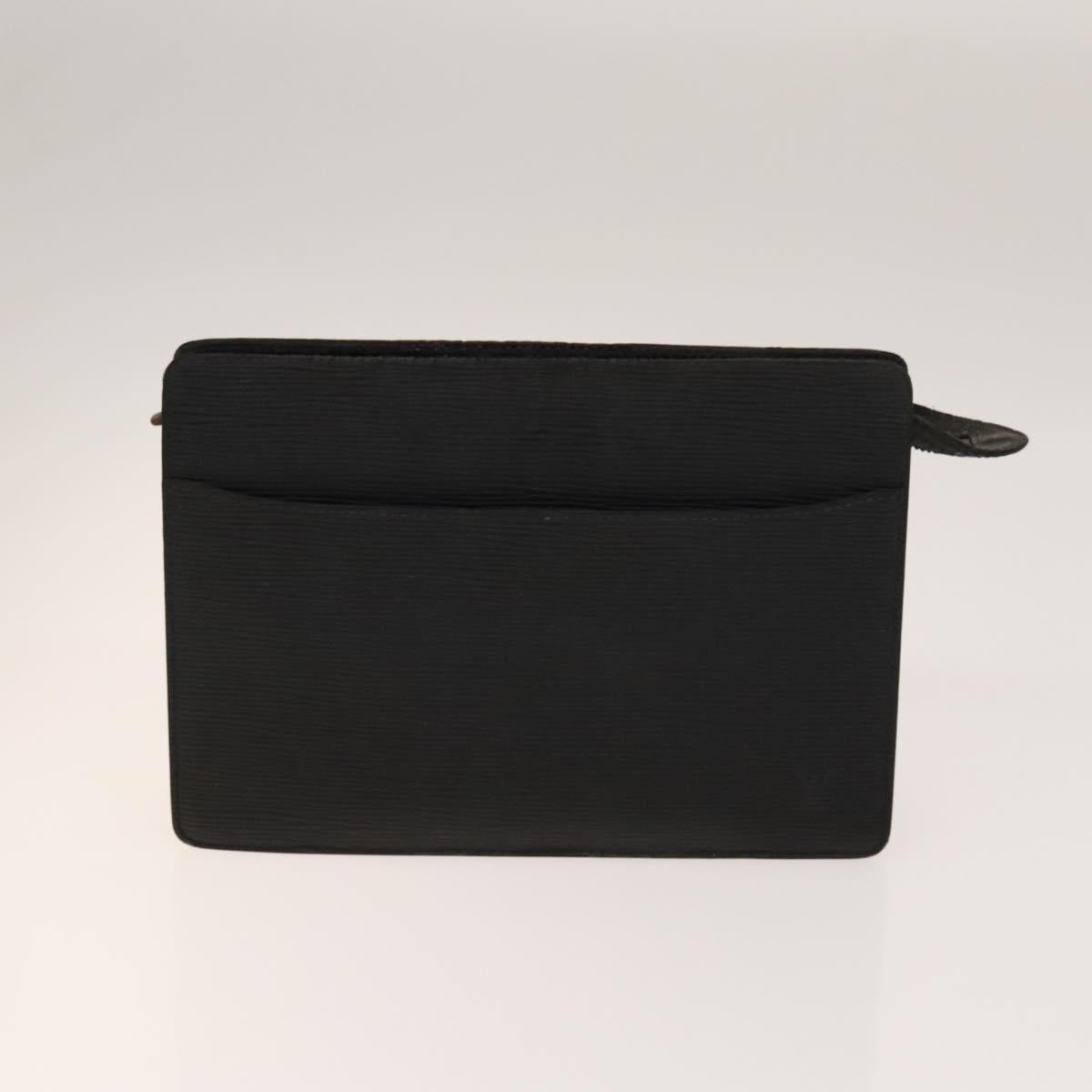 LOUIS VUITTON Epi Pochette Homme Clutch Bag 2Set Black Brown LV Auth 139924