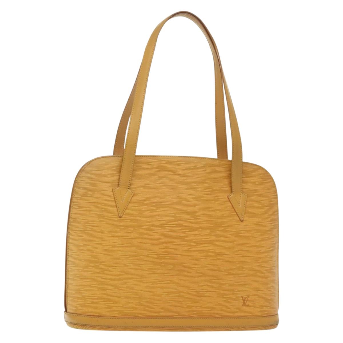 LOUIS VUITTON Epi Lussac Shoulder Bag Yellow M52289 LV Auth 139926