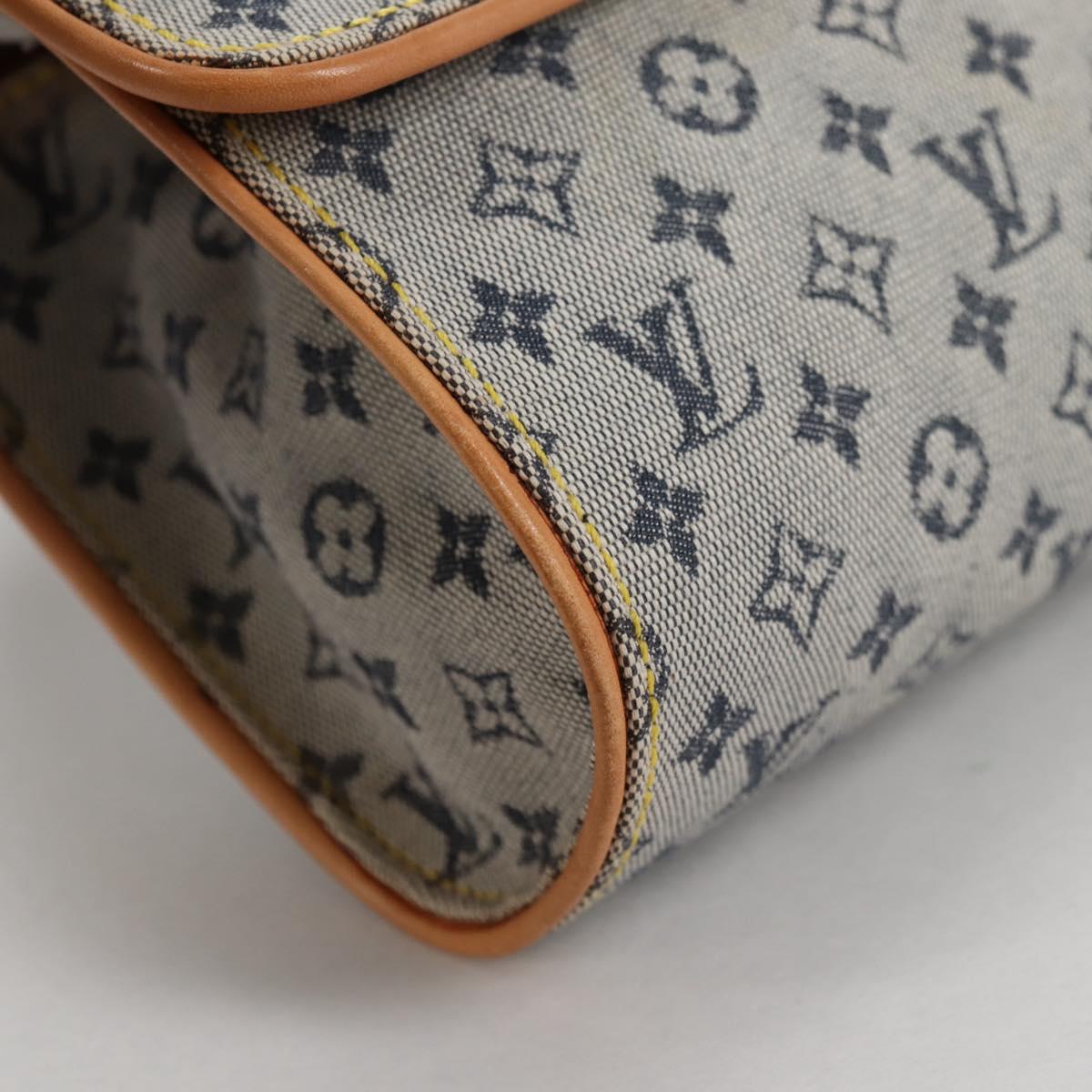 LOUIS VUITTON Monogram Mini Camille Chain Shoulder Bag Blue M92002 Auth 139930V