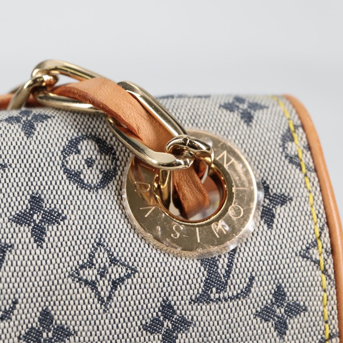 LOUIS VUITTON Monogram Mini Camille Chain Shoulder Bag Blue M92002 Auth 139930V