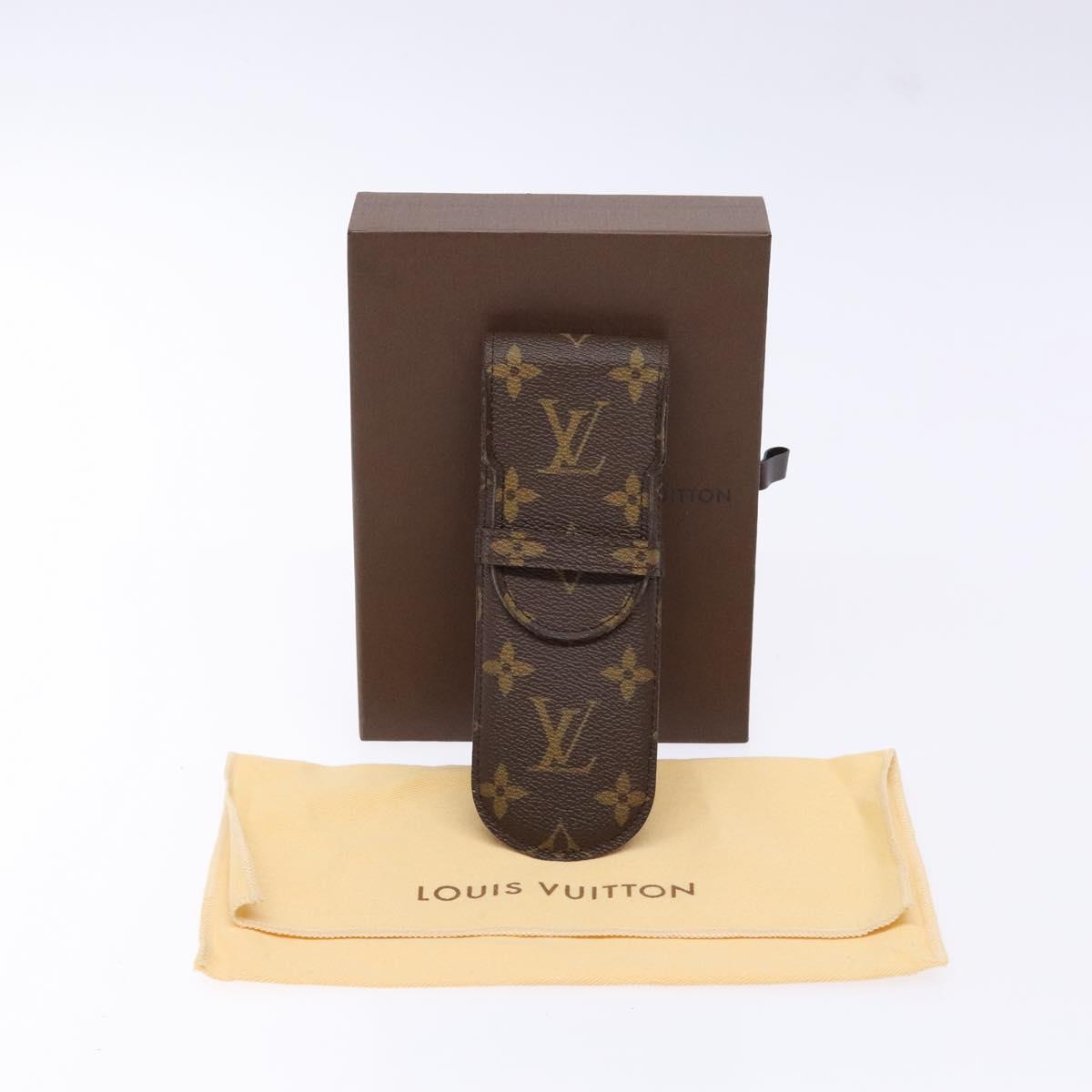 LOUIS VUITTON Monogram Etui Stilo Pen Case M62990 LV Auth 139946