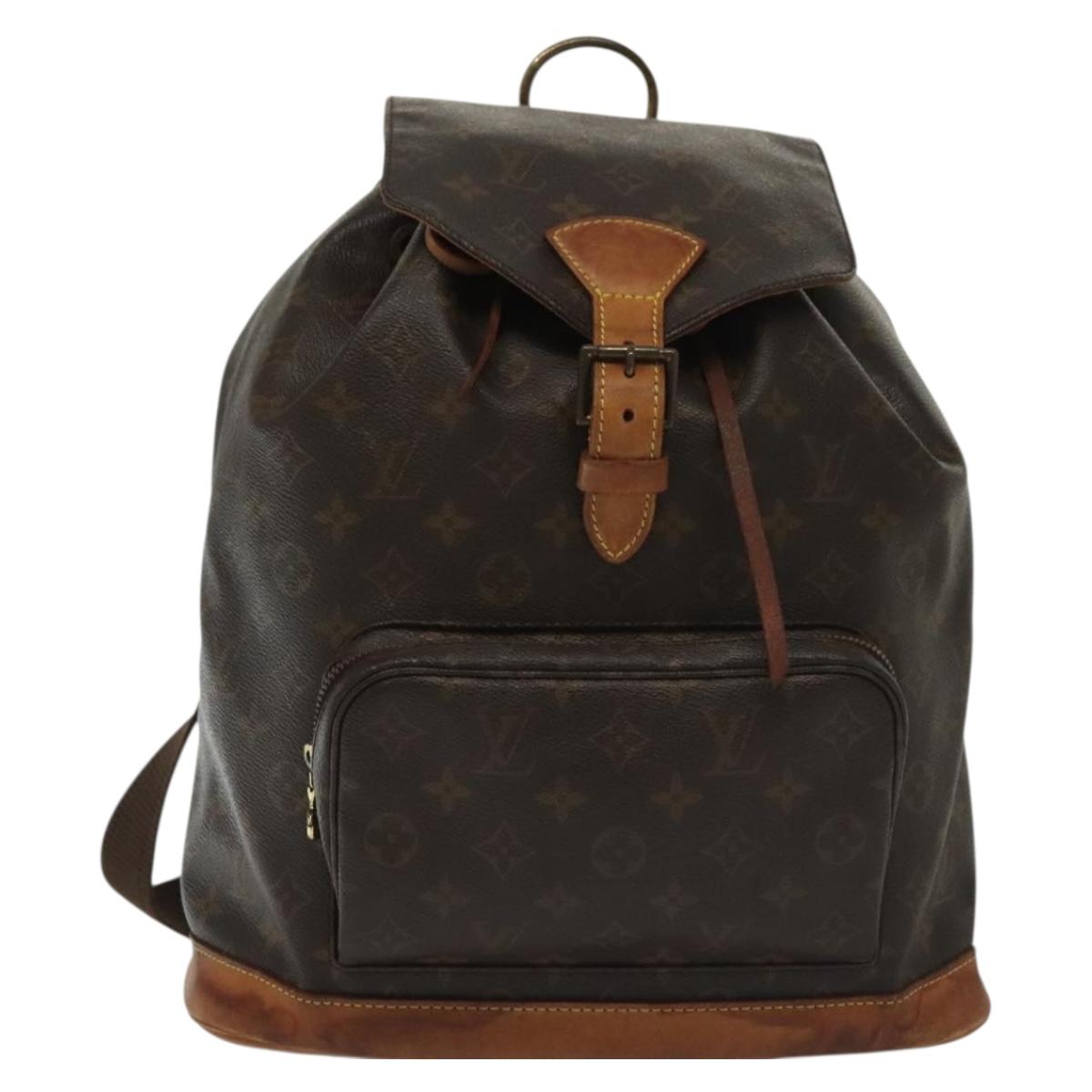 LOUIS VUITTON Monogram Montsouris GM Backpack M51135 LV Auth 139951