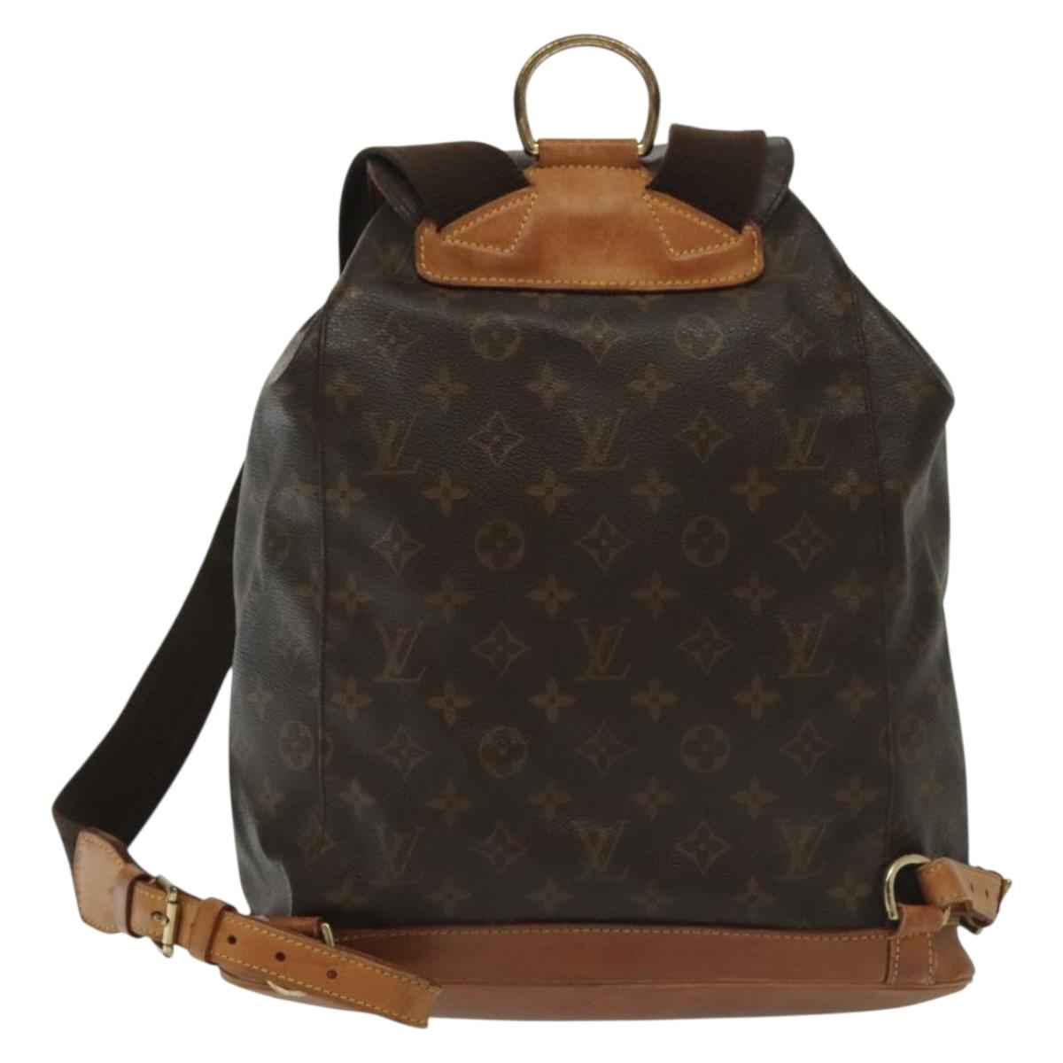 LOUIS VUITTON Monogram Montsouris GM Backpack M51135 LV Auth 139951