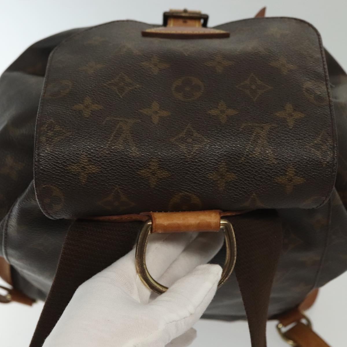 LOUIS VUITTON Monogram Montsouris GM Backpack M51135 LV Auth 139951