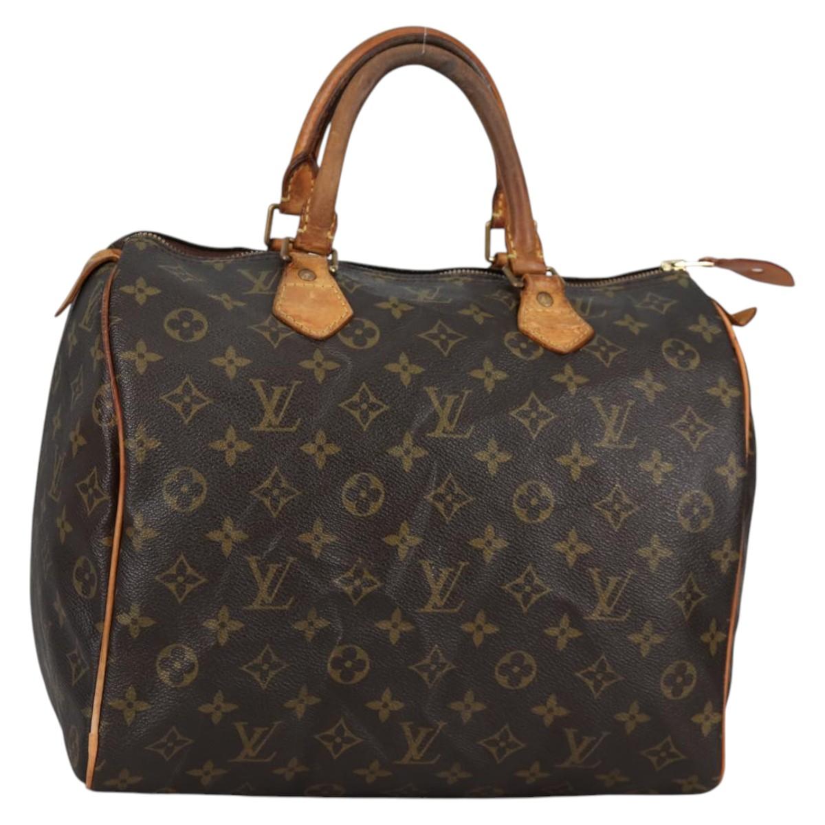 LOUIS VUITTON Monogram Speedy 30 Hand Bag M41526 LV Auth 139953