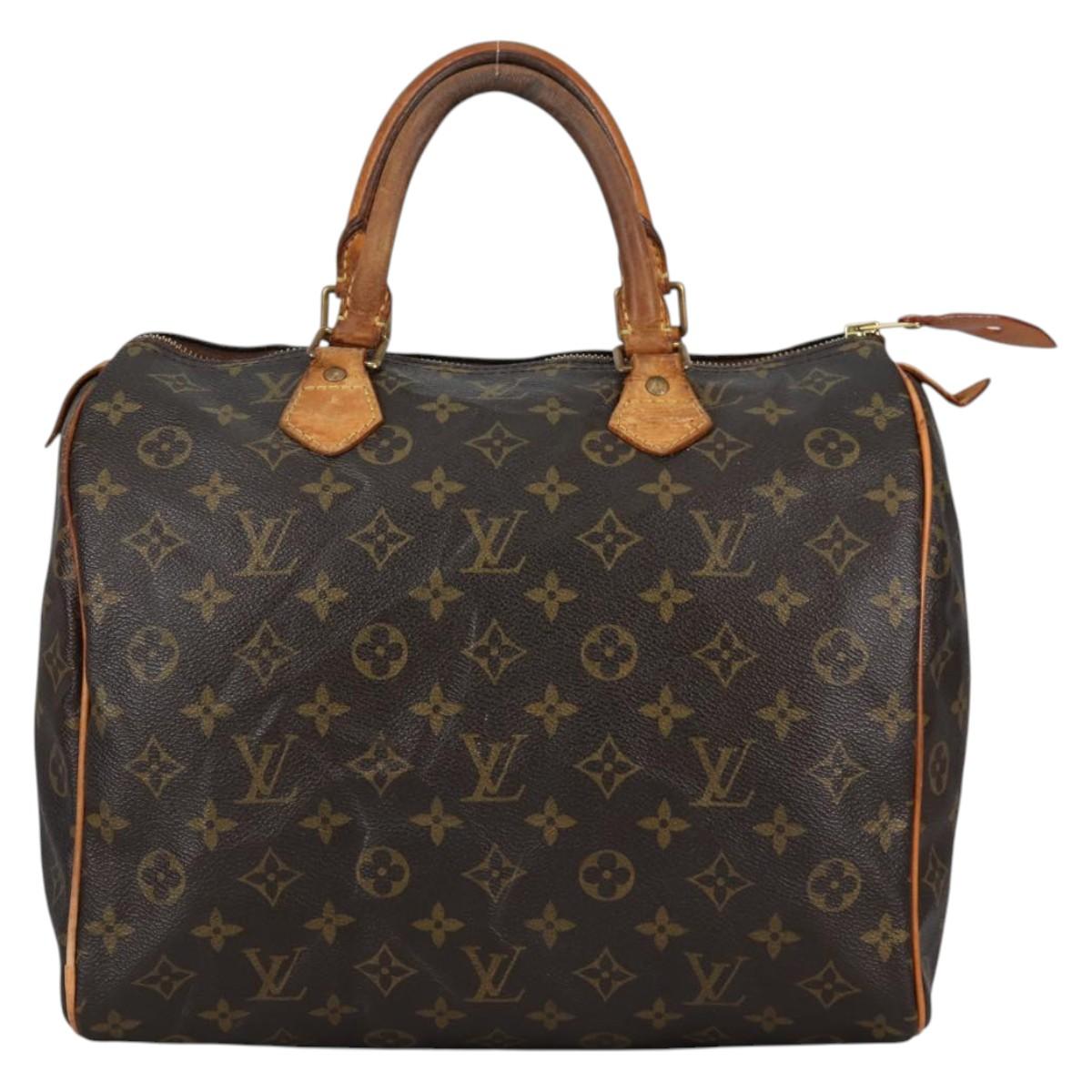 LOUIS VUITTON Monogram Speedy 30 Hand Bag M41526 LV Auth 139953