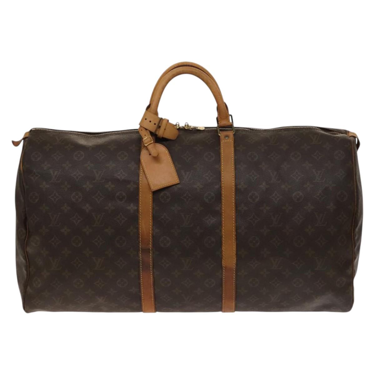LOUIS VUITTON Monogram Keepall 60 Boston Bag M41422 LV Auth 139955