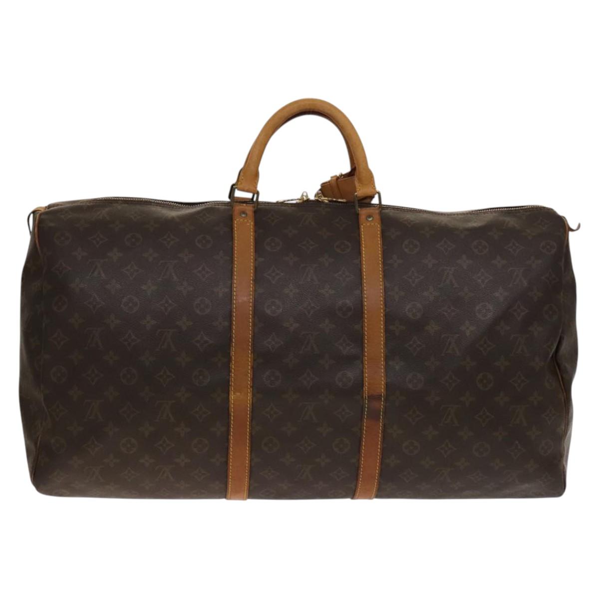 LOUIS VUITTON Monogram Keepall 60 Boston Bag M41422 LV Auth 139955
