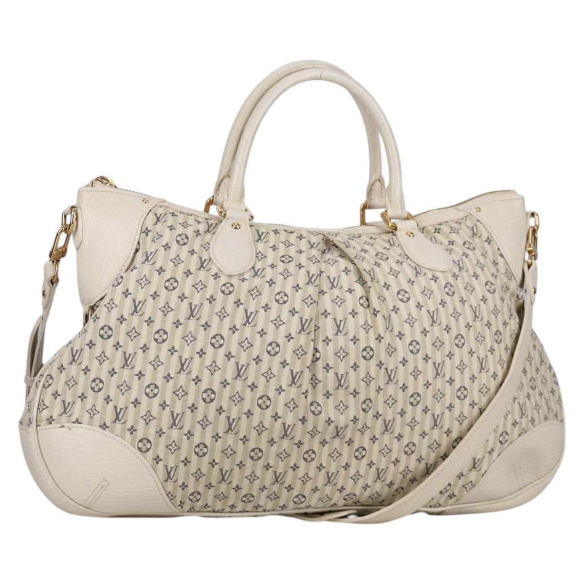 LOUIS VUITTON Monogram Mini Lin Croisette Marina GM Bag 2way M95492 Auth 139957