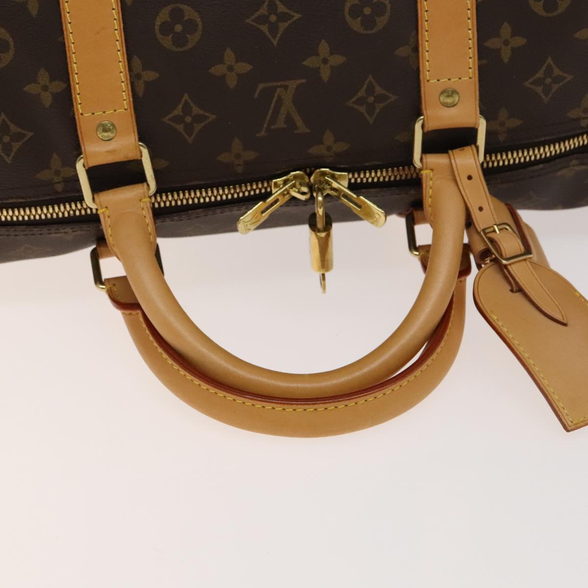 LOUIS VUITTON Monogram Keepall 60 Boston Bag M41422 LV Auth 139966V