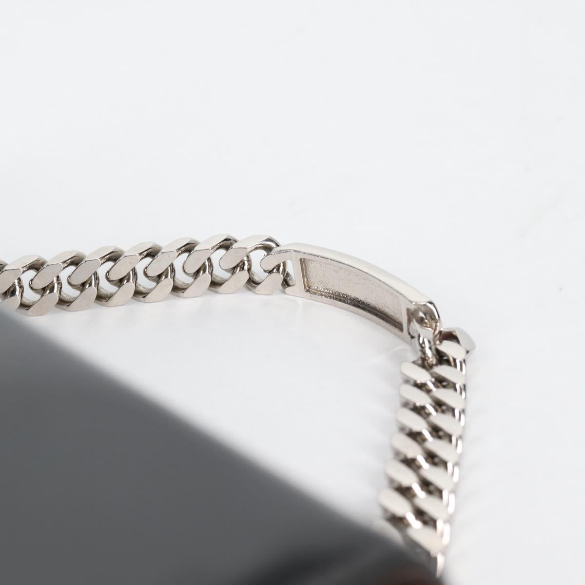CHANEL Chain Shoulder Bag Patent leather Black Silver CC Auth 139979V