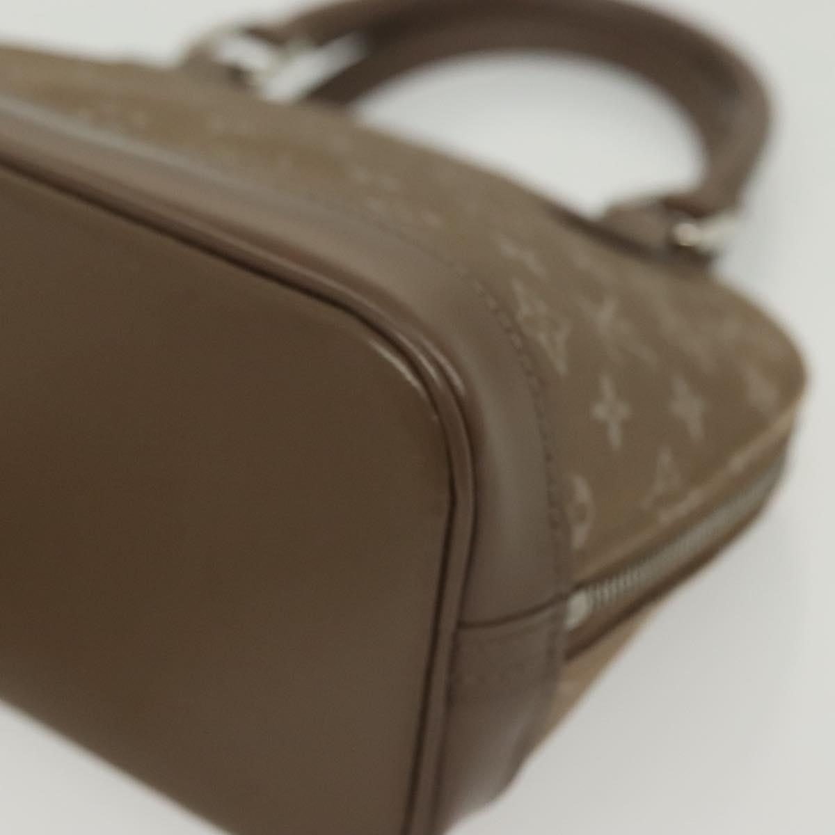 LOUIS VUITTON Monogram satin Little Alma Hand Bag Gray M92147 LV Auth 139983