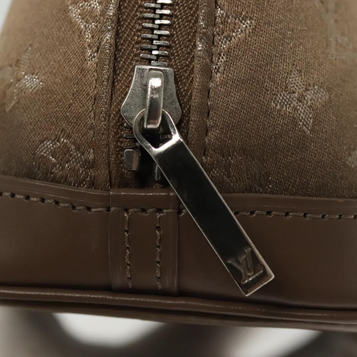 LOUIS VUITTON Monogram satin Little Alma Hand Bag Gray M92147 LV Auth 139983