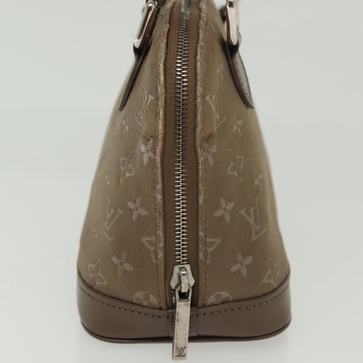 LOUIS VUITTON Monogram satin Little Alma Hand Bag Gray M92147 LV Auth 139983