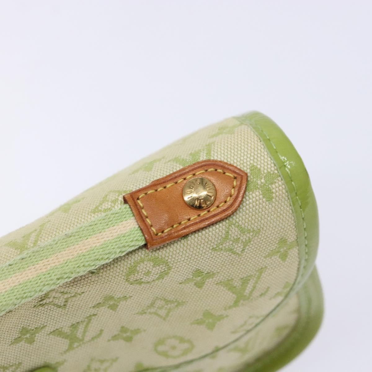 LOUIS VUITTON Monogram Mini Trousse Marie Kate Pouch Green M92935 Auth 139984V