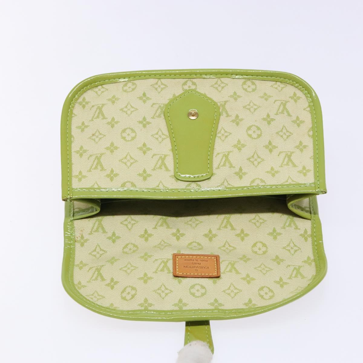 LOUIS VUITTON Monogram Mini Trousse Marie Kate Pouch Green M92935 Auth 139984V