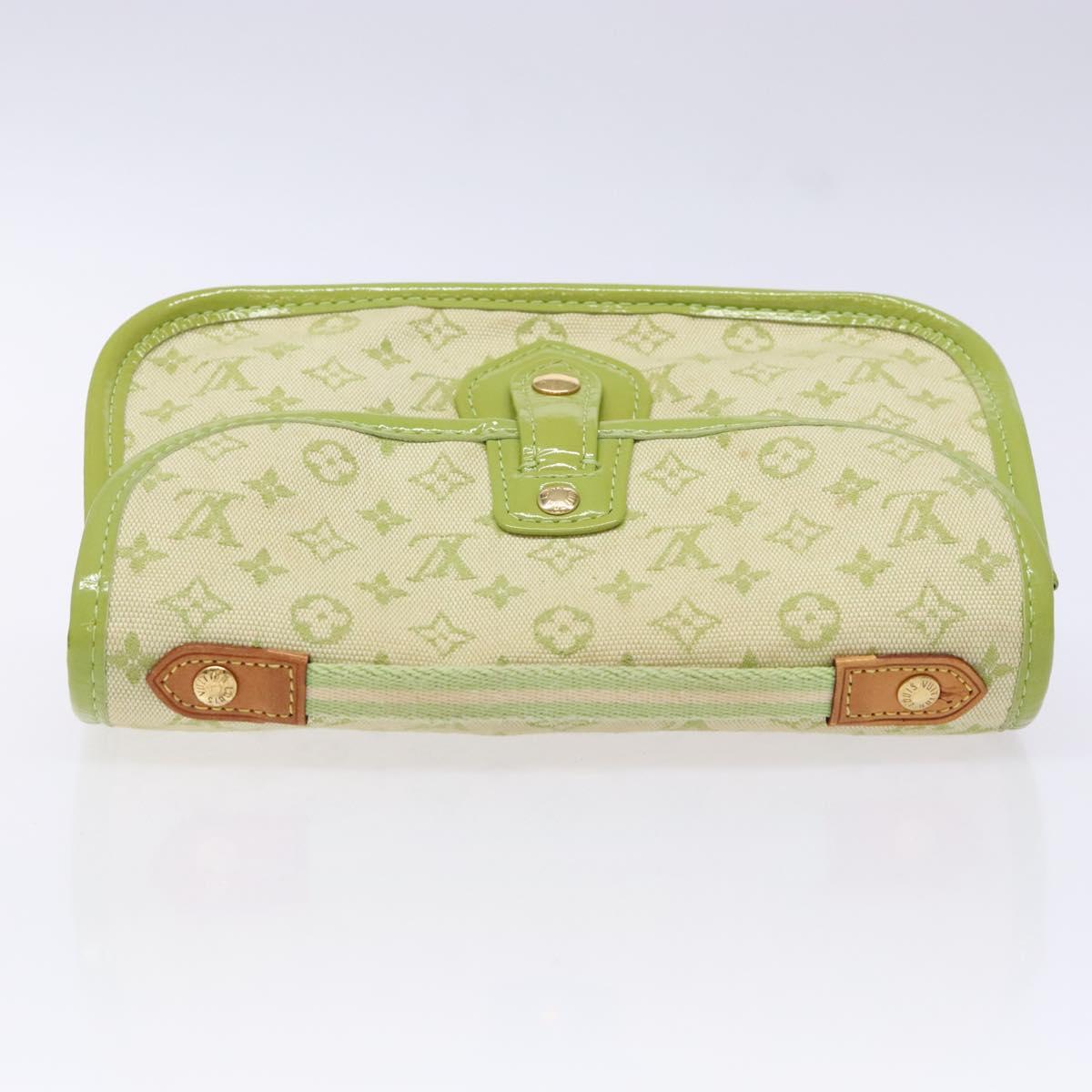 LOUIS VUITTON Monogram Mini Trousse Marie Kate Pouch Green M92935 Auth 139984V