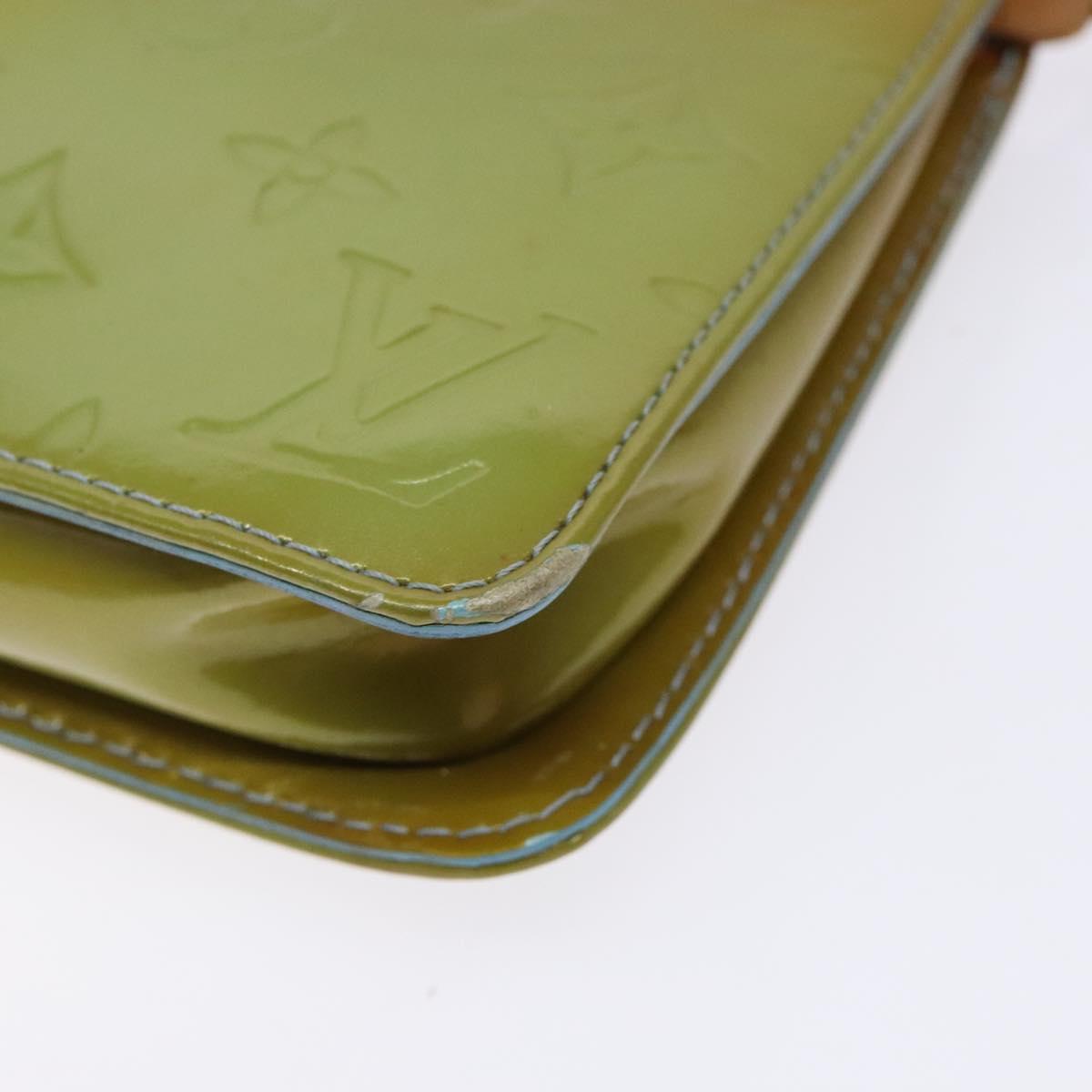 LOUIS VUITTON Monogram Vernis Lexington Pouch Baby Blue M91011 LV Auth 139985