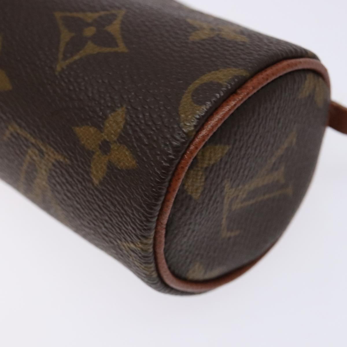 LOUIS VUITTON Monogram Papillon Pouch LV Auth 139992