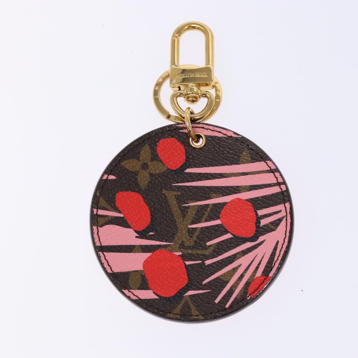 LOUIS VUITTON Monogram Porte Cles Jungle Dots Charm M42596 LV Auth 139997