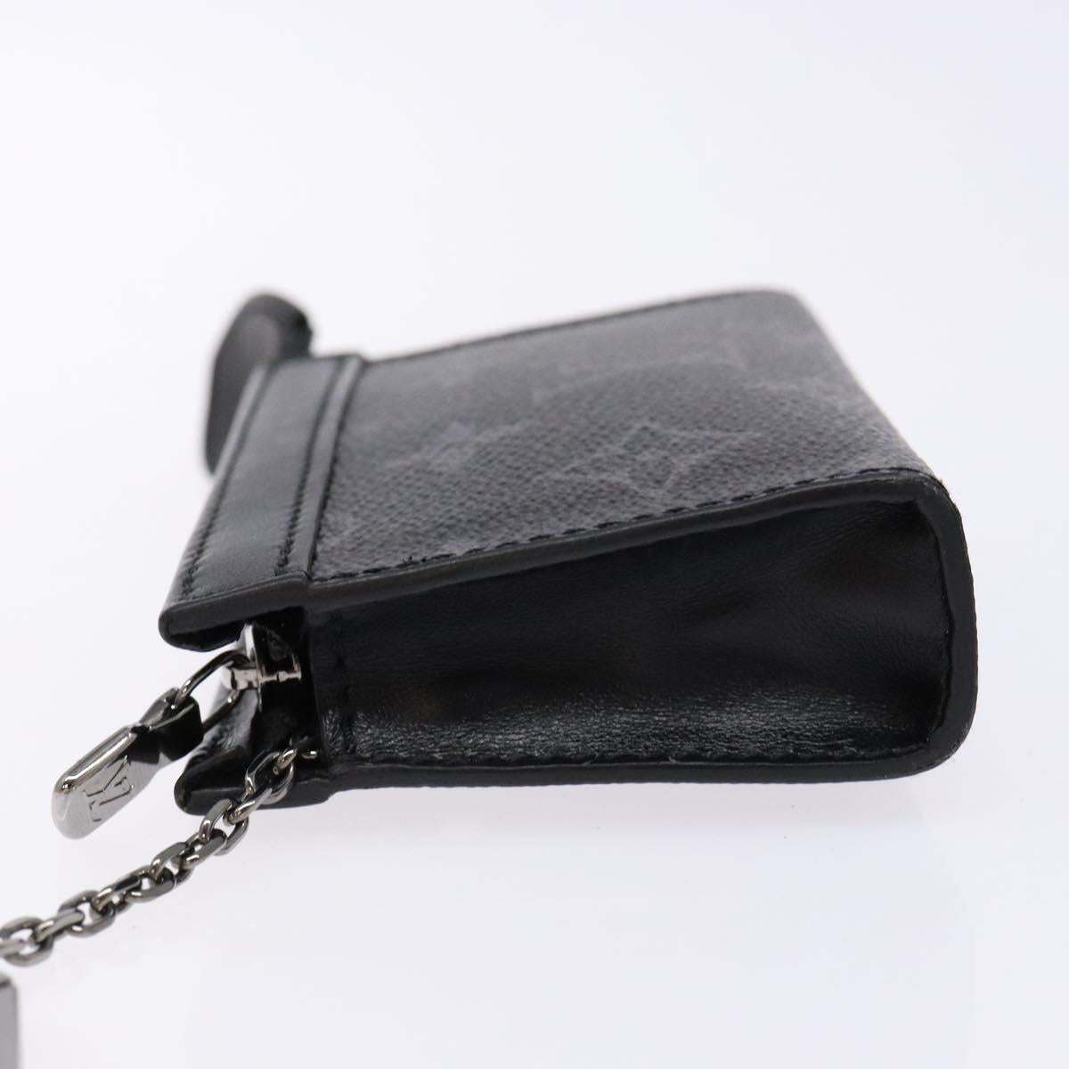 LOUIS VUITTON Eclipse Cles Voyage Pochette Coin Purse M82776 LV Auth 139998