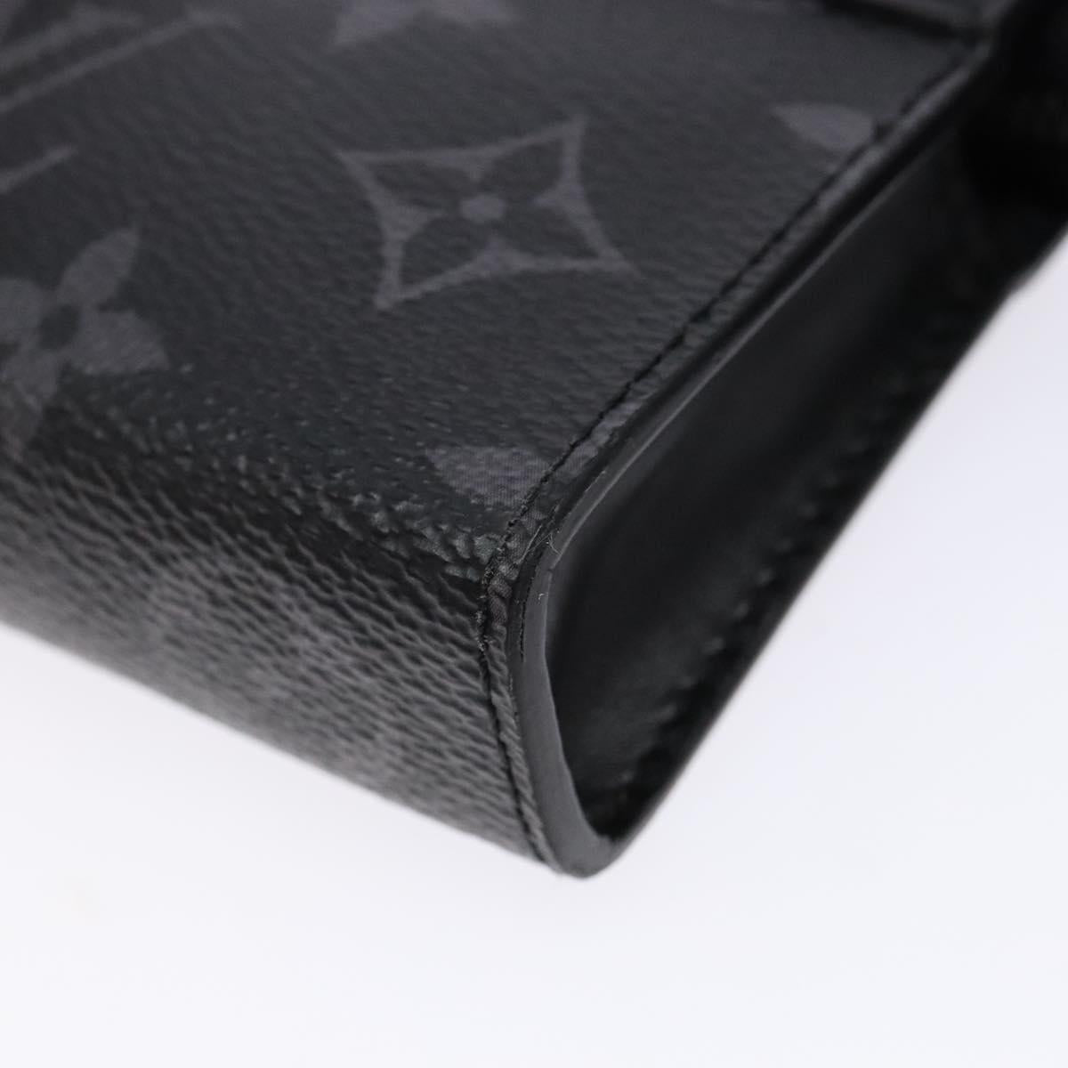 LOUIS VUITTON Eclipse Cles Voyage Pochette Coin Purse M82776 LV Auth 139998