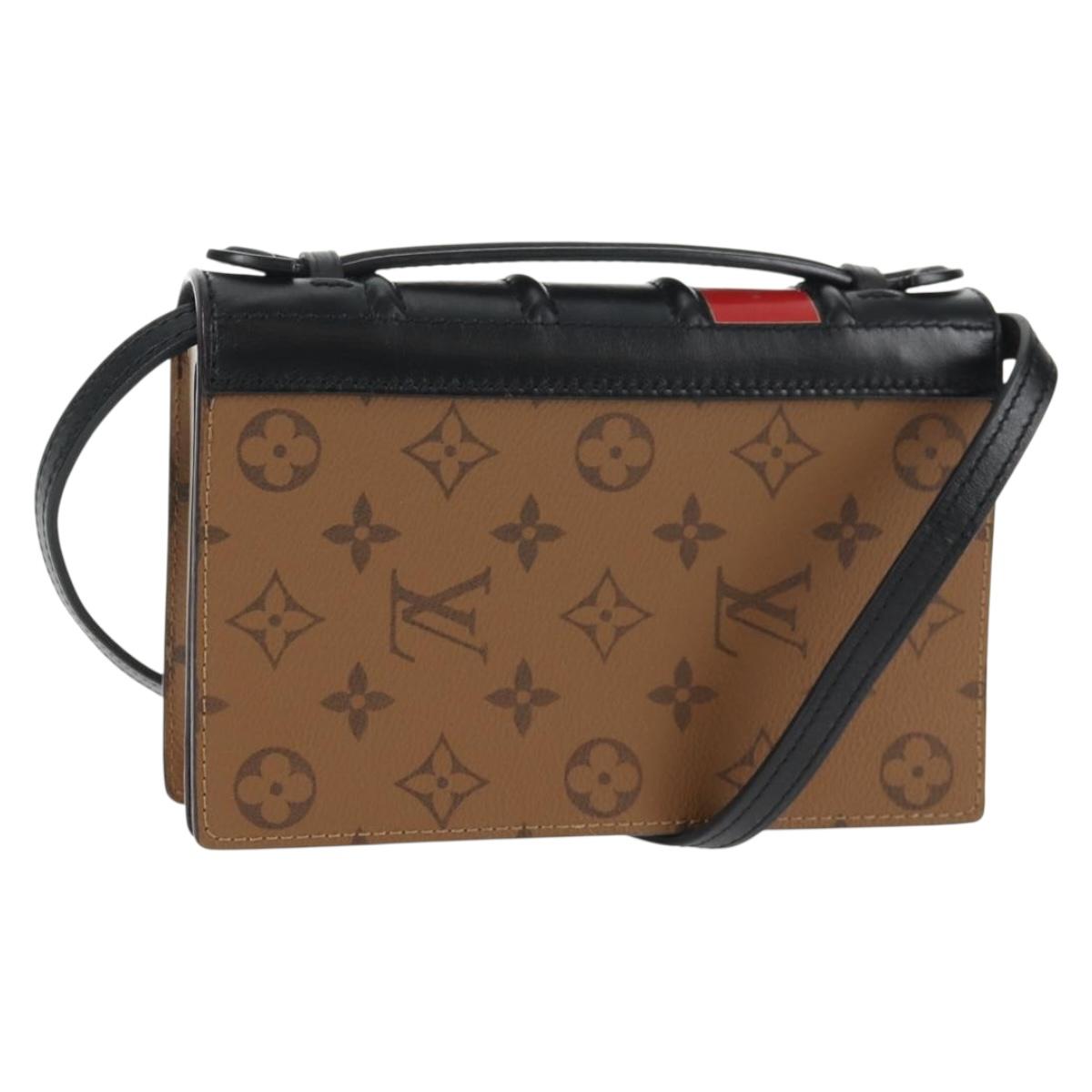 LOUIS VUITTON Monogram Reverse Book Wallet On Chain Bag M81830 LV Auth 140001SAM