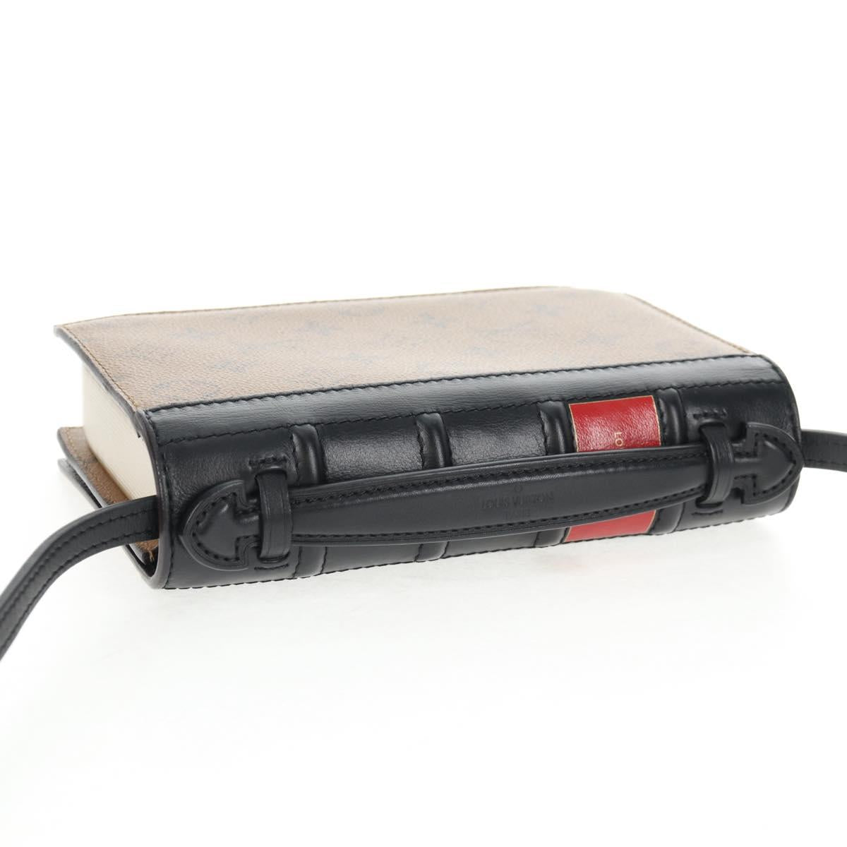 LOUIS VUITTON Monogram Reverse Book Wallet On Chain Bag M81830 LV Auth 140001M