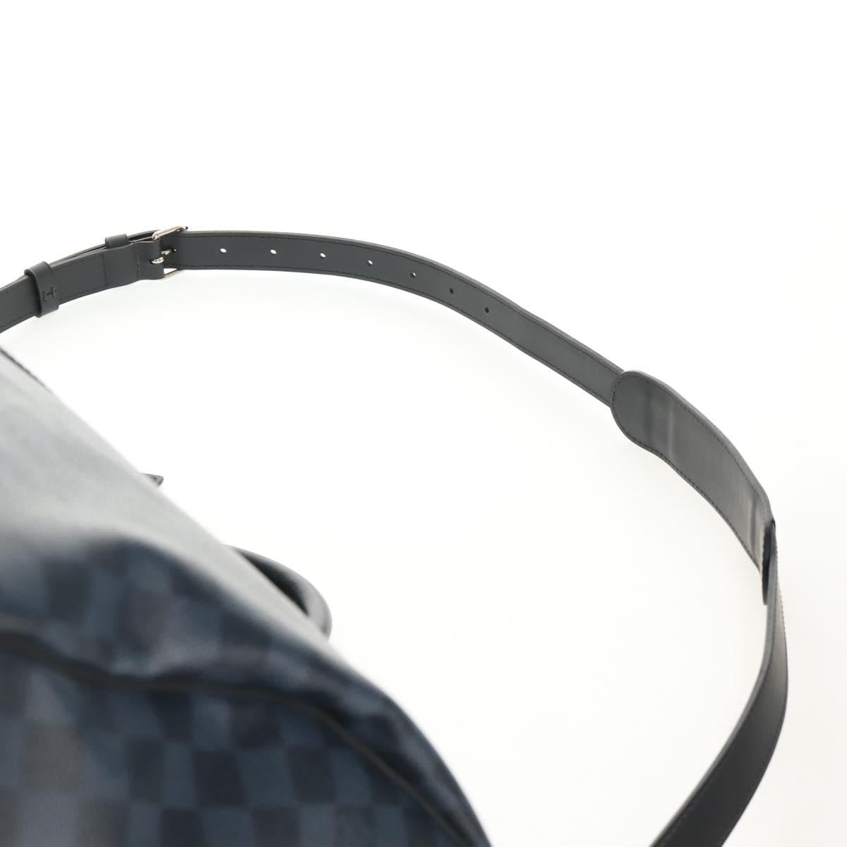 LOUIS VUITTON Damier Cobalt Keepall Bandouliere 55 Bag N41356 LV Auth 140002V