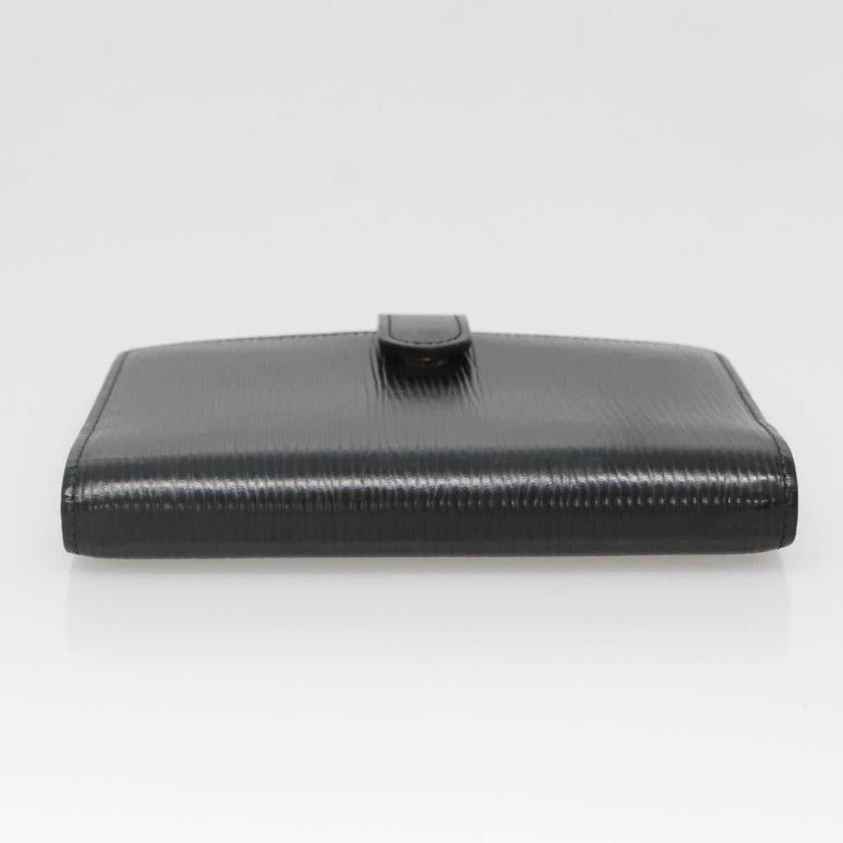 LOUIS VUITTON Epi Agenda PM Day Planner Cover Black R20052 LV Auth 140005