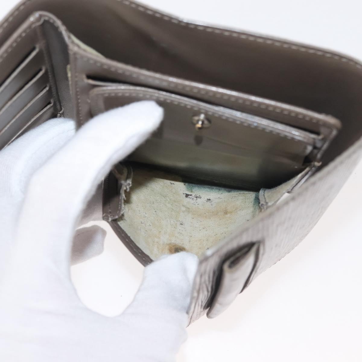 LOUIS VUITTON Epi Taiga Wallet 2Set Gray Ardoise LV Auth 140006