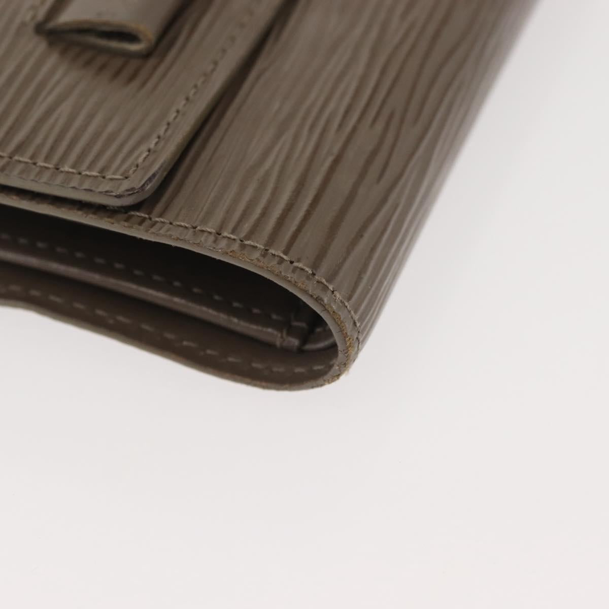 LOUIS VUITTON Epi Taiga Wallet 2Set Gray Ardoise LV Auth 140006