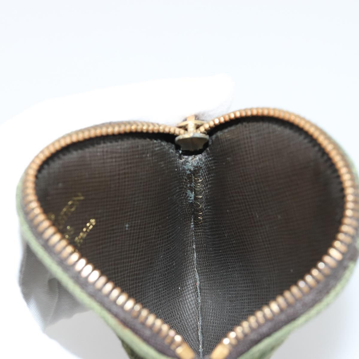 LOUIS VUITTON Monogram Mini Porte Monnaie Ron Purse TST Khaki M92451 Auth 140009