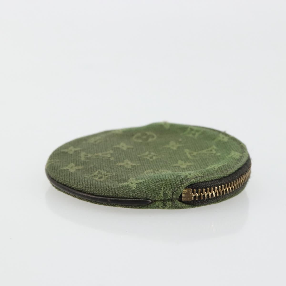 LOUIS VUITTON Monogram Mini Porte Monnaie Ron Purse TST Khaki M92451 Auth 140009