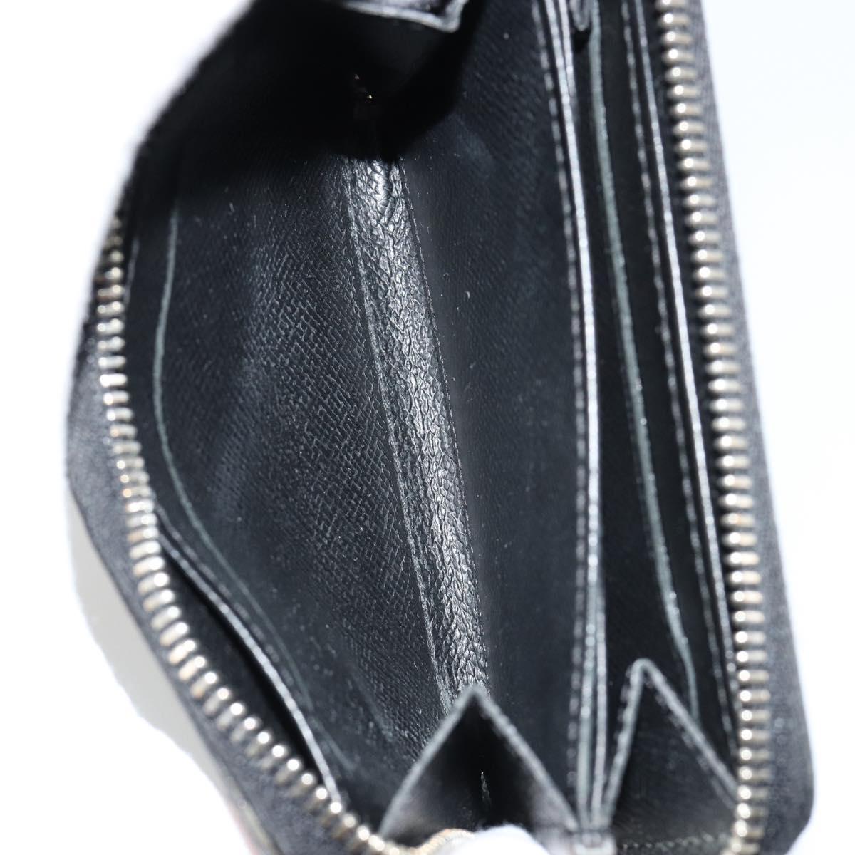 LOUIS VUITTON Damier Graphite Zippy Coin Purse N63076 LV Auth 140010