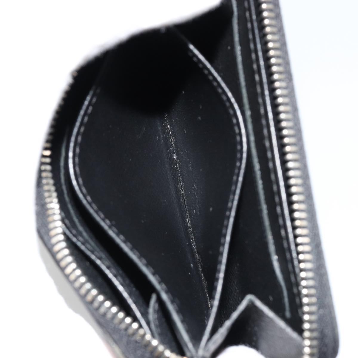 LOUIS VUITTON Damier Graphite Zippy Coin Purse N63076 LV Auth 140010