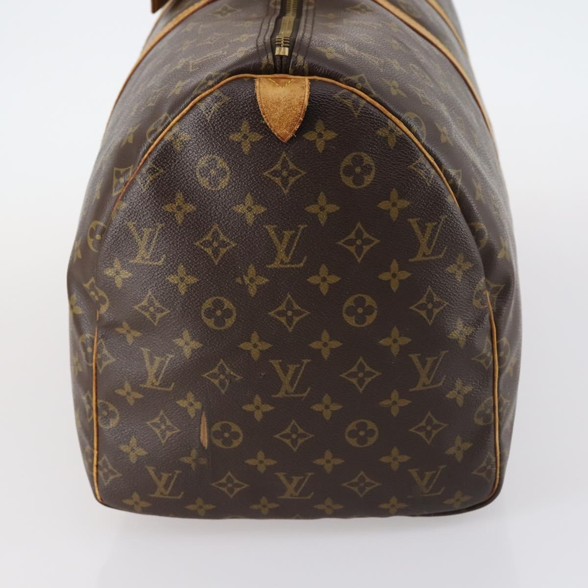 LOUIS VUITTON Monogram Keepall 55 Boston Bag M41424 LV Auth 140023