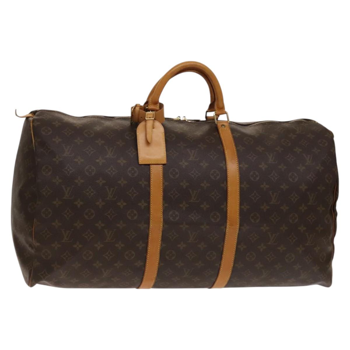 LOUIS VUITTON Monogram Keepall 60 Boston Bag M41422 LV Auth 140024